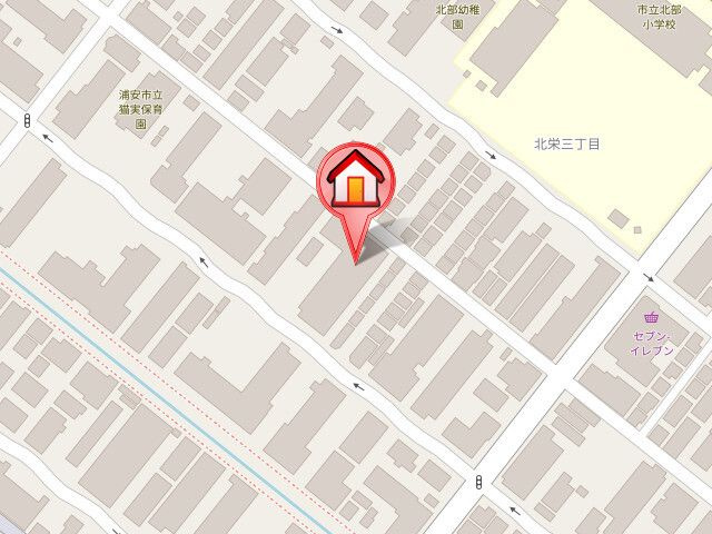 フレア浦安の地図