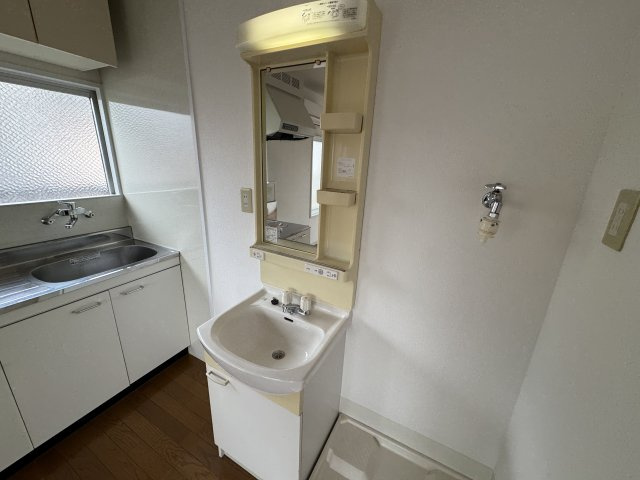 愛名マンションの洗面所