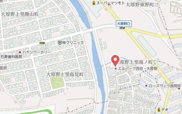 エルパーク西京・大原野　3階の地図