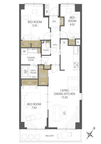 【間取り】セントエルモ南柏 