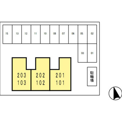 【区画図】 | セジュール渡邊D棟
