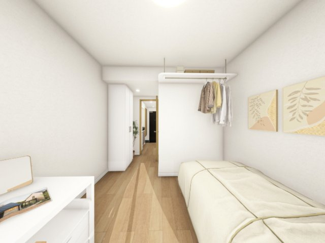 (仮称)UniLife京都今出川学生会館の居間・リビング|※1Kタイプ　イメージです
