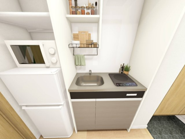 (仮称)UniLife京都今出川学生会館のキッチン|※イメージです