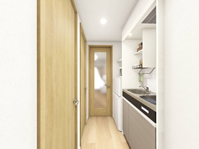 (仮称)UniLife京都今出川学生会館の内装|※イメージです