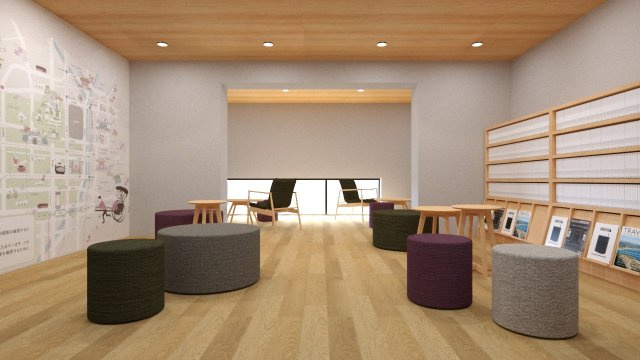 学生会館京都西陣レジデンスのその他共用部分|コミニケションスペース※イメージ