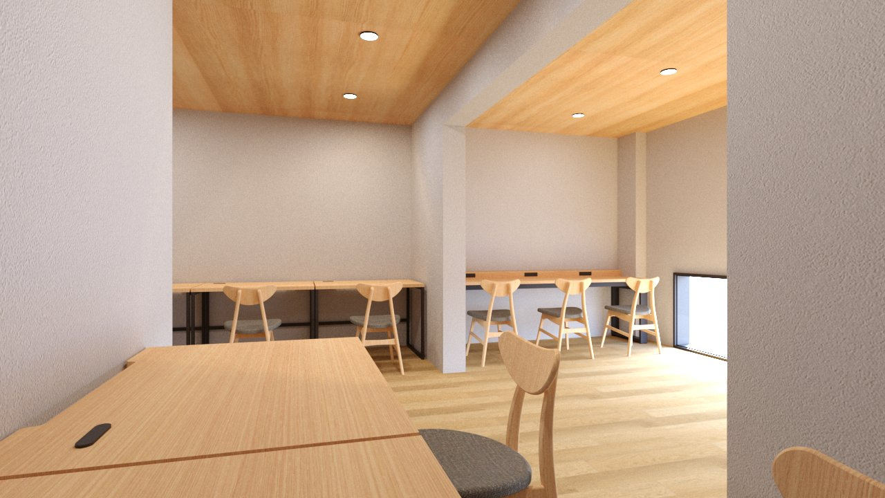 (仮称)UniLife京都今出川学生会館のその他共用部分|自習室※イメージ