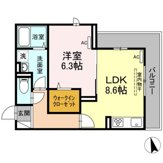 【間取り】 | メゾン ド ミュゼ | 1LDK