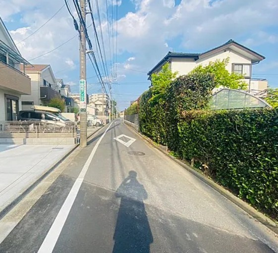 西東京市中町４丁目　新築住宅　全２棟の前面道路含む現地写真