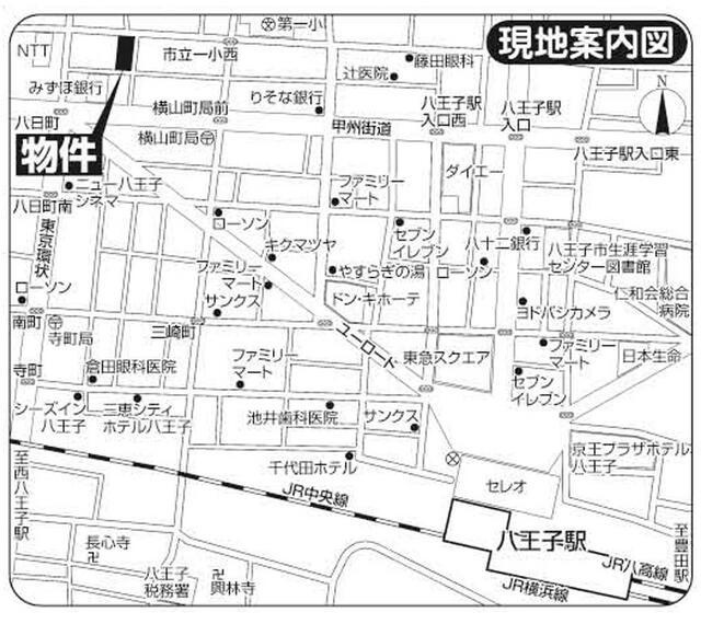 ヴェルディーク八王子横山町の地図| 