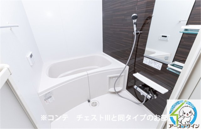 ヒカルサ明石硯町の浴室|※建築予想図