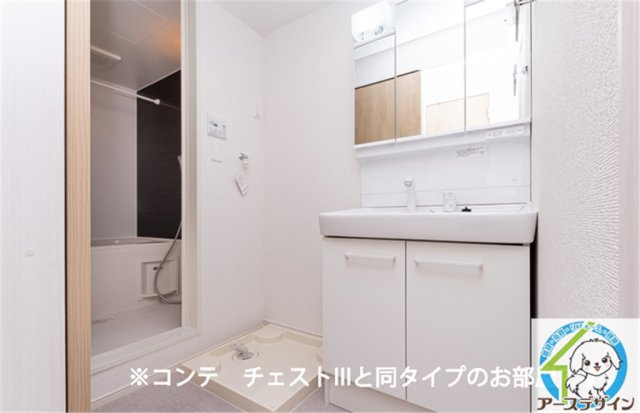 ヒカルサ明石硯町の洗面所|※建築予想図