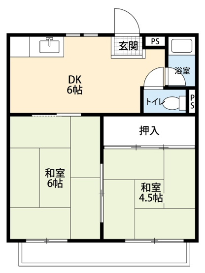 【間取り】 | コーポ大樹寺