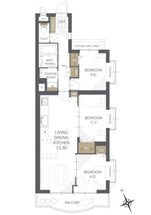 【間取り】ライオンズマンション小手指 