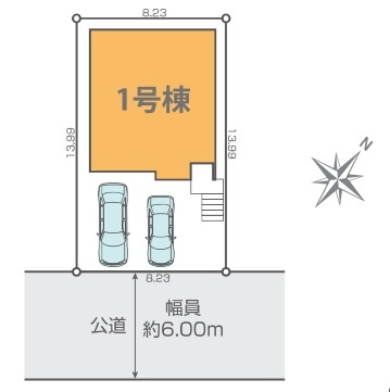 新築一戸建て 狭山市狭山台の区画図
