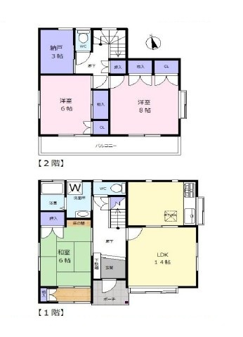 坂戸市泉町中古戸建の間取り