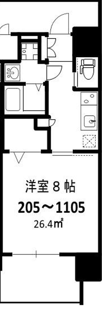 フォレストグレイス城東中央Ⅱの間取り