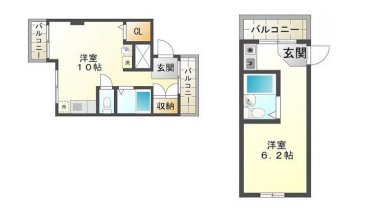 神戸市垂水区大町3丁目　収益一棟マンションの間取り