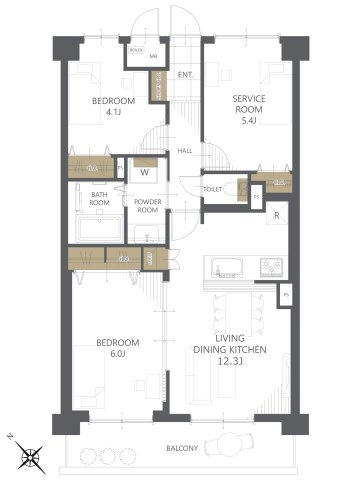 【間取り】コスモ小針 