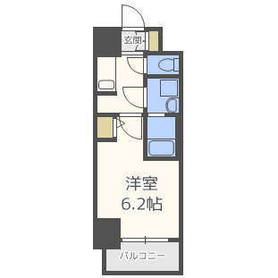 S-RESIDENCE南堀江の間取り
