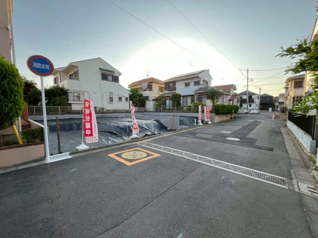 売地　みずほ台駅　2号地の前面道路含む現地写真|前面道路含む現地写真です