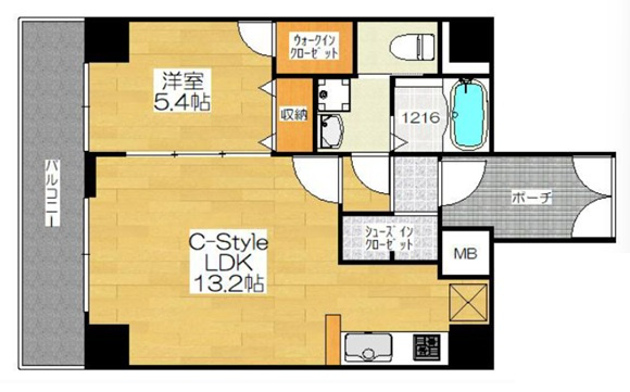 REIOSS谷町の間取り