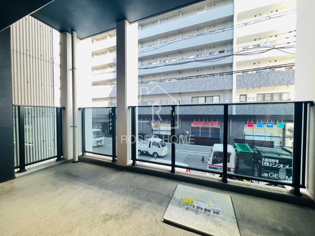 BRAVE新町のバルコニー