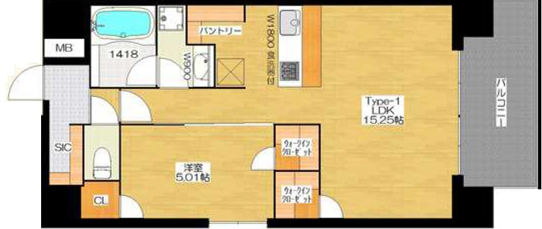 BRAVE新町の間取り