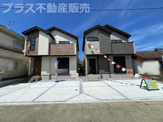 【外観】 | 現地写真。プラス不動産販売なら、現場の全ての棟をまとめてご見学頂けます。