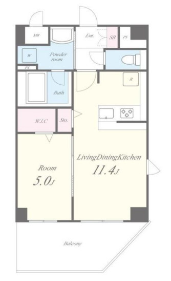 プレジールカンフリエの間取り