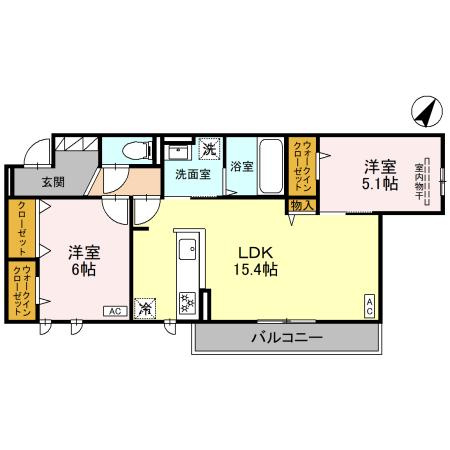 EastHillsの間取り