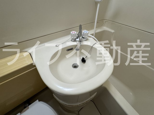 ガーデンハイツの洗面所|明るい洗面所です