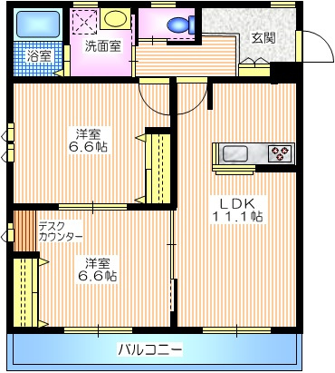ヴィラ　シャンベールの間取り