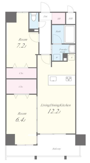 ジャルディーノ関目の間取り