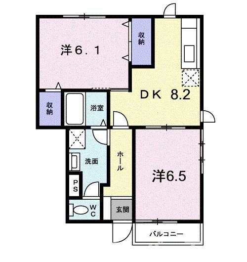 グレイス・カーサＡの間取り