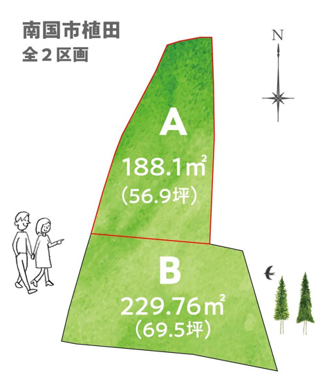 【区画図】 | 南国市植田/A区画