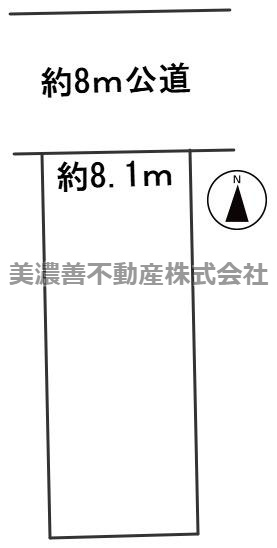 ６５４０９　岐阜市福光西土地の区画図