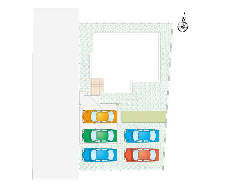 栃木市城内町2丁目　新築戸建4-6の区画図