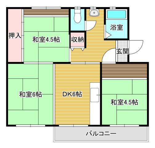 公団狭山住宅29号棟の間取り