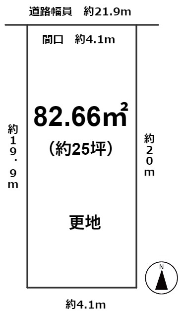 松ケ崎今海道町 土地の土地図