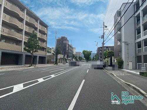 松ケ崎今海道町 土地の前面道路含む現地写真