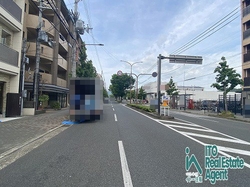 松ケ崎今海道町 土地の前面道路含む現地写真
