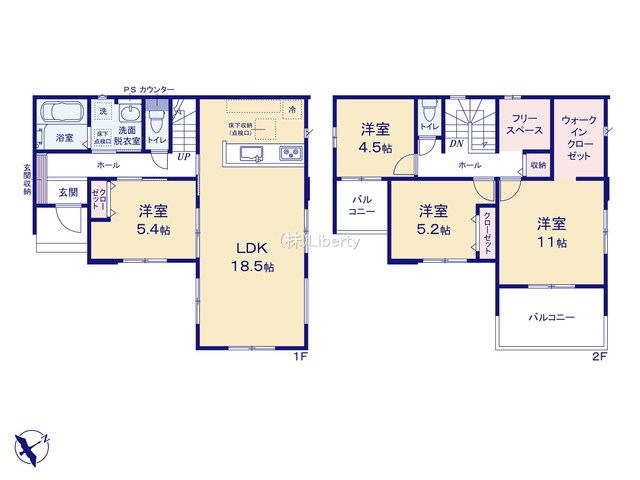 取手市西11期　新築戸建の間取り