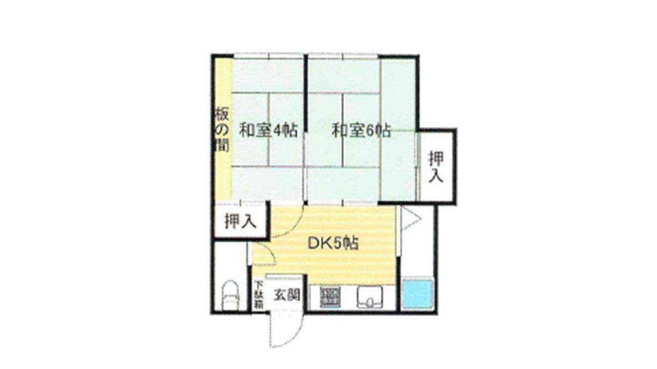 高砂市新井蓮池2丁目　高利回りアパート　満室稼働中の間取り