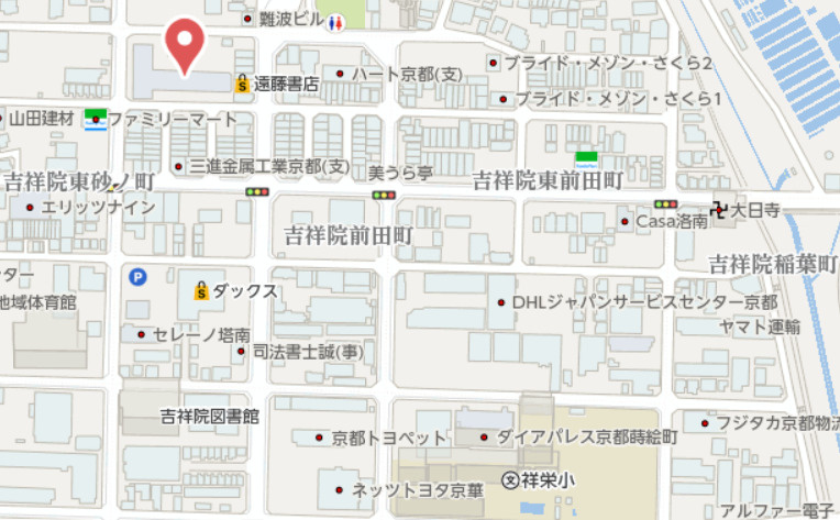 洛南ハイライフ　3階の地図