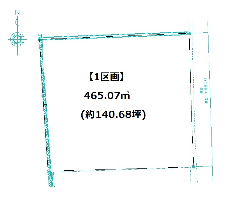 熊西一丁目（1区画）の土地図