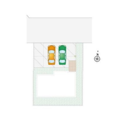 坂東市辺田　新築戸建　3号棟の区画図