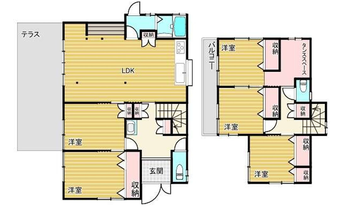 加古川市平岡町新在家　JR「東加古川駅」徒歩13分の間取り