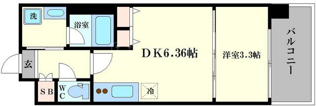 アーバネックス西長堀の間取り