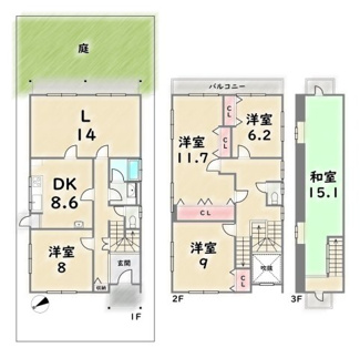 【間取り】 | 八幡市男山松里