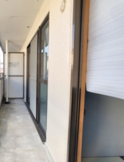 パステル新堂のバルコニー